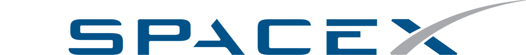 SpaceX logo.