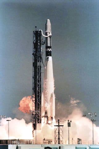 Thor SLV-2A Agena D on the pad